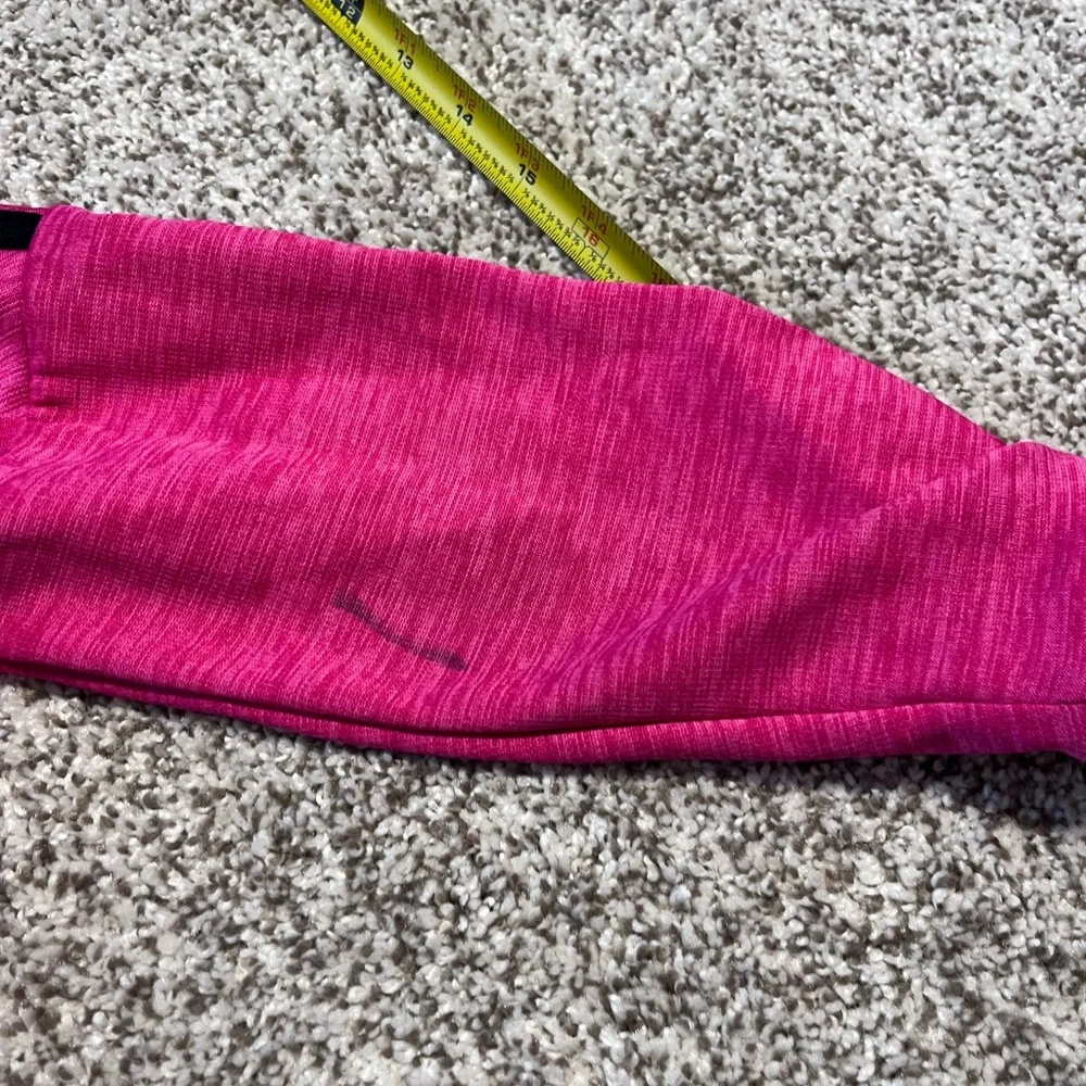 Adidas Girls 6X Pink Zip Up Hoodie Logo Athletic Jacket Youth 6X